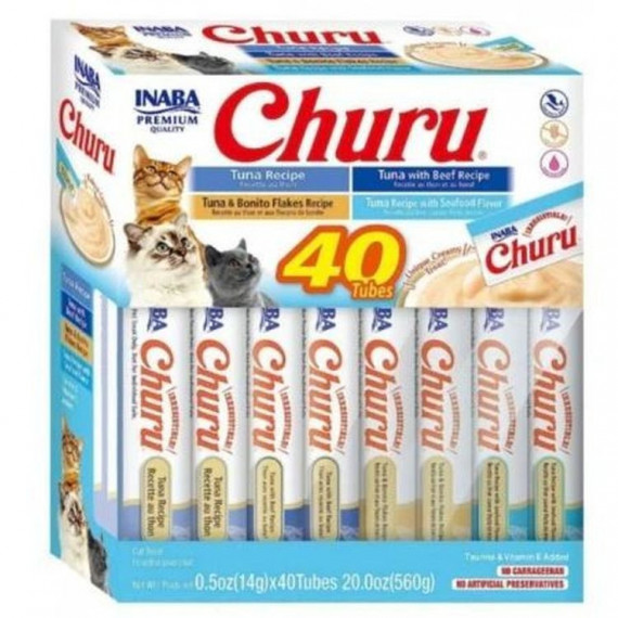 CHURU Gato Snack Variedades de Atun 40 Ud