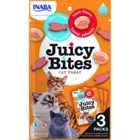 CHURU Gato Snack Juicy Bites Pescado y Almeja 3X11 Gr
