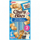 CHURU Gato Snack Bites Atun y Vieira 3X10 Gr