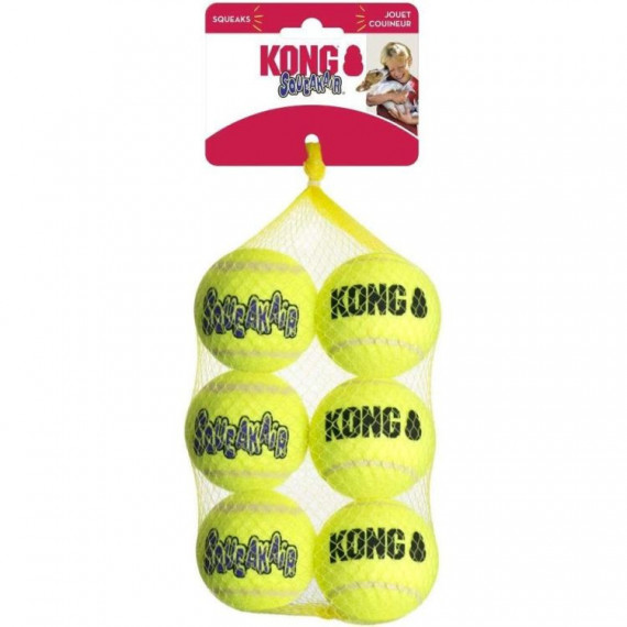 KONG Perro Juguete Pelota Air Dog Talla M 6 Ud