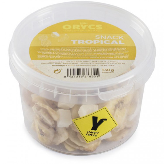 ORYCS Roedor Snack Tropical 150 Gr