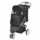 PAWISE Cochecito Tres Ruedas Negro 68X46X100 Cm