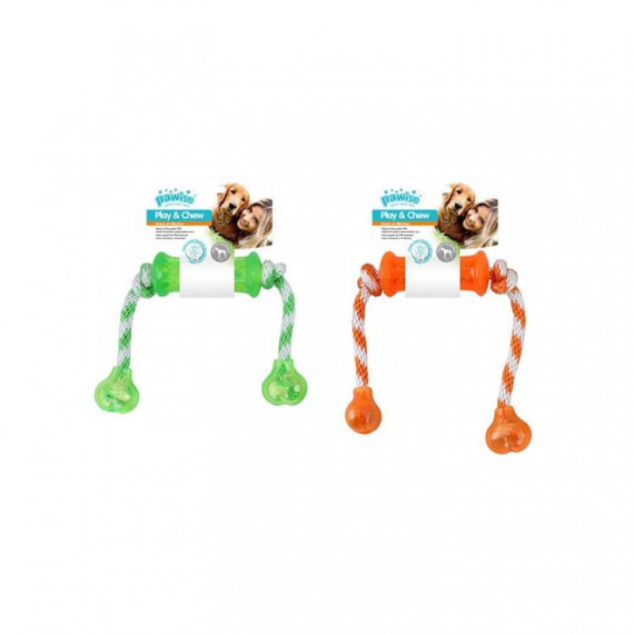PAWISE Perro Juguete Cuerda Hueso