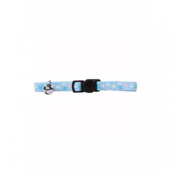 PAWISE Gato Collar Estampado Azul 30 Cm