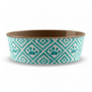 TARHONG Perro Comedero Huellas Turquesa 470 Ml