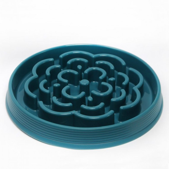 TARHONG Perro Comedero Slow Chow Azul L