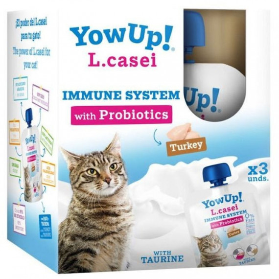 YOWUP Gato Snack Yogur L. Casei Pavo 3X85 Gr