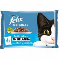 FELIX Gato Adulto Seleccion de Pescados 4X85 Gr