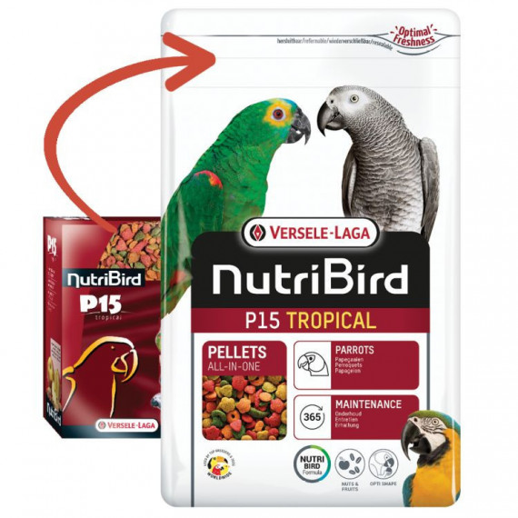 Versele Nutribird Loro P-15 Tropical 1 Kg  VERSELE-LAGA