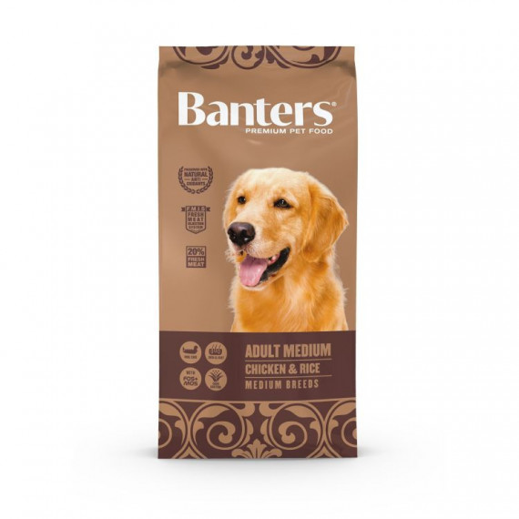BANTERS Perro Adulto Pollo Medium 15 Kg