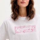 Camiseta Regular Floral Logo  KARL LAGERFELD JEANS