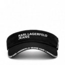 Visera con Logotipo de Cinta de Nailon  KARL LAGERFELD JEANS