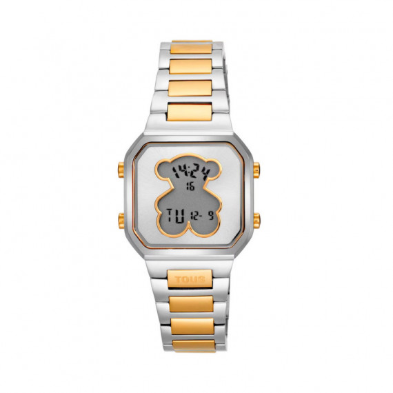 Reloj Digital con Brazalete de Acero D-bear Mini  TOUS