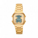 Reloj Digital con Brazalete de Acero D-bear Mini  TOUS
