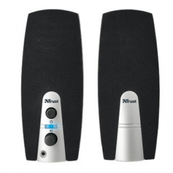 Altavoces Trust Mila 2.0 para PC (5W Pico, Conexión 3.5mm, Alimentación USB, Negro) 16697