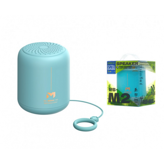 Mini Altavoz Portátil Inalámbrico Remax RB-M2-BL 8W Resistencia IPX5 Azul