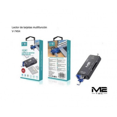 Lector de Tarjetas M2 TEC SY-38C Multi-Interfaz USB-A/USB-C/Micro USB