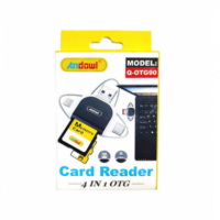 Lector de Tarjetas ANDOWL 4 en 1 Otg Type-c / Lightning / Sd / Microsd (Q-OTG90)