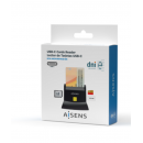 Lector de DNIe, Tarjetas SIM y SD/Micro SD USB-C 3.0 AISENS ASCR-SN04CSD-BK Negro