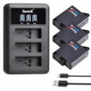 Cargador Dual de Baterías PULUZ para GoPro Hero 8/7/6/5 Black