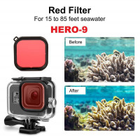 Filtro Rojo Compatible con Gopro HERO9 - PULUZ