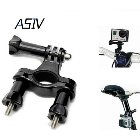 Soporte Manillar de Bicicleta y Tija Abrazadera con Brazo Ajustable para Action Cam H 9/8/7/6/5/4/3  PULUZ