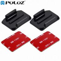 Adaptador PULUZ de Superficie Curva 2+2 Pegatinas Adhesivas para Cámara de Acción (HMAX/9/8/7/6/5/4/3)