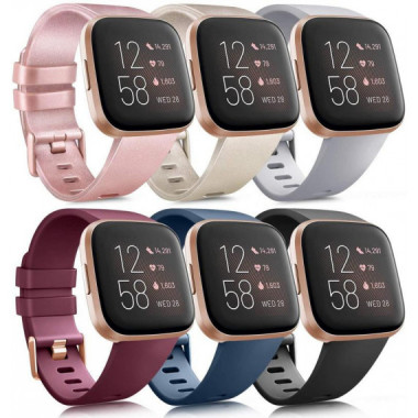 Correa de Reloj de Silicona Compatible para Fitbit Versa 3 y Versa 4