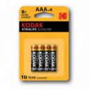 Pila KODAK Alcalinas Pack de 4 LR03 Aaa