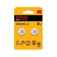 Pila KODAK Max Lithium CR2450 3V (2 Unidades)