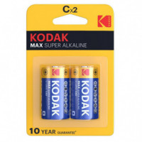 Pila KODAK Max Super Alkaline C LR14 1.5V (pack de 2 Pilas)