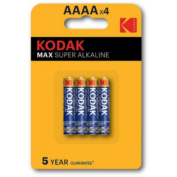 Pila KODAK Max Super Alkaline Aaaa 1.5V (pack de 4 Pilas)