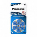 Pila PANASONIC PR675 para Audífonos (paquete de 6 Unidades)