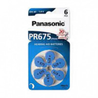 Pila PANASONIC PR675 para Audífonos (paquete de 6 Unidades)