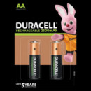 Pila DURACELL Recargable Aa 2500MAH (pack de 2 Pilas)