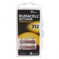 Pilas DURACELL para Audífono PR312 (pack de 6)