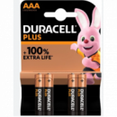 Pilas Alcalina DURACELL Plus Aaa, 4 Unidades (LR03/MN2400)