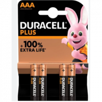 Pilas Alcalina DURACELL Plus Aaa, 4 Unidades (LR03/MN2400)