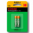 Pilas Recargables Aaa 650MAH X2 KODAK