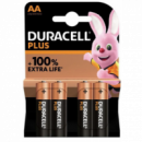 Pilas Alcalinas DURACELL Plus Aa LR6/MN1500 (4 Unidades)