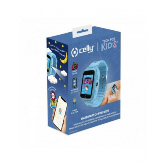 Smartwatch Celly Kidswatch LB con GPS y SIM para Niños - Azul