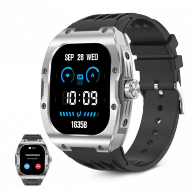 Smartwatch KSIX Hero con Pantalla AMOLED de 1.95", IP68, Negro (BXSW25N)