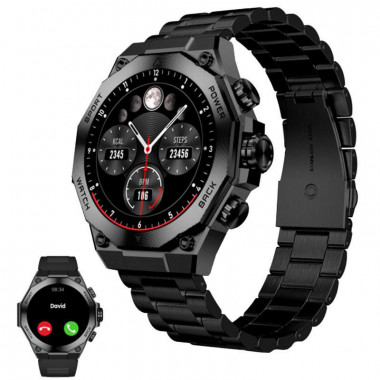 Smartwatch KSIX Titanium Pantalla AMOLED 1.96", Llamadas, Negro (BXSW21N)