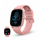Smartwatch KSIX Pulse 1.83", 7 Días, Modos Deporte y Salud, Llamadas, IP68 Rosa (BXSW31R)