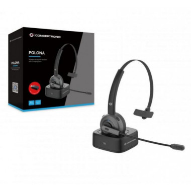 Auricular Monoaural Bluetooth Conceptronic POLONA03BD Negro