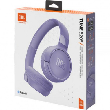 Auricular JBL Bluetooth Tune 520BT Lila