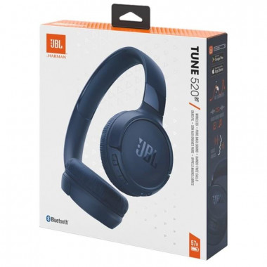 Auriculares Inal&aacute;mbricos JBL Tune 520BT On-Ear Azules