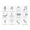 Auriculares Bluetooth Swiss+Go Apolo X4 Gris/Naranja (SWI303114)