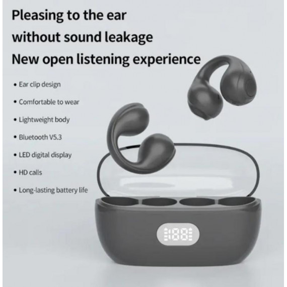 Auriculares Inalámbricos OWS P-Q3 Motion Open-Ear Negros