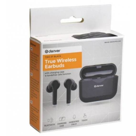 Auriculares Bluetooth TWS Denver TWE-37B Negros